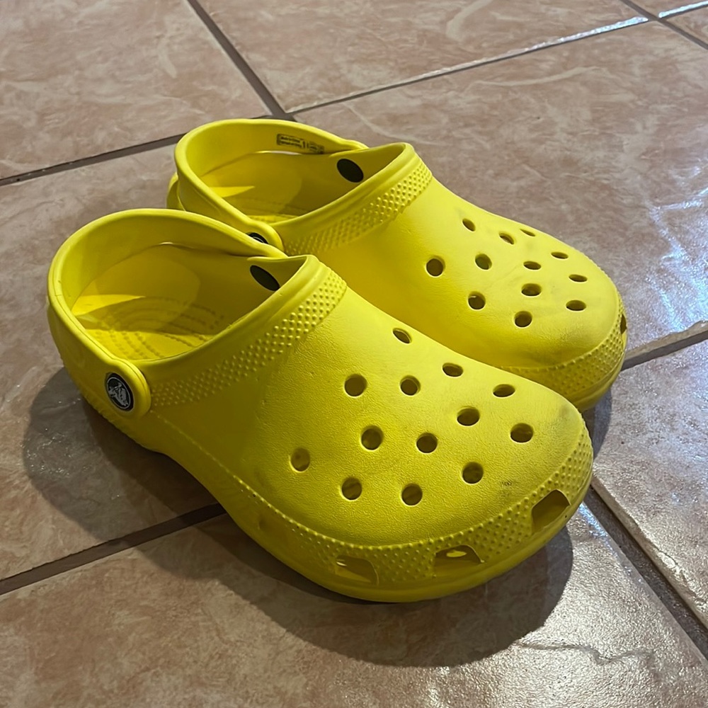 Yellow crocs
